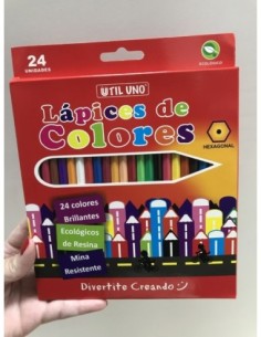 LAPIZ UTIL UNO COLOR X 24 LAR - Codigo: 514014