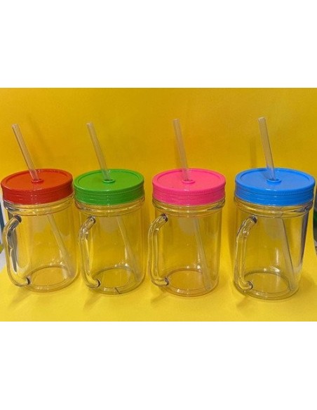 VASO LP CON TAPA Y SORBETE - Codigo: 975356