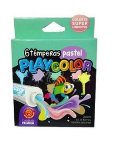 TEMPERA PLAYCOLOR X 6 PASTEL - Codigo: 927006