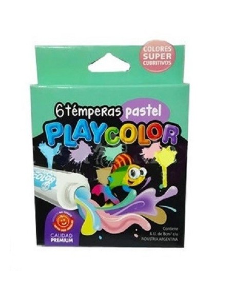 TEMPERA PLAYCOLOR X 6 PASTEL - Codigo: 927006
