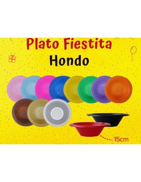 PLATO COP HONDO COLOR x10 - Codigo: 975083