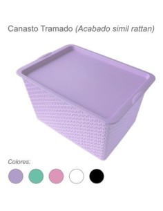 CANASTO GRANDE TRAMADO LP - Codigo: 624009