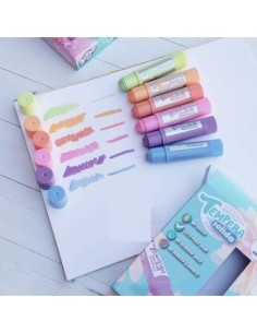 TEMPERA SOLIDA PASTEL x 6 - Codigo: 927024