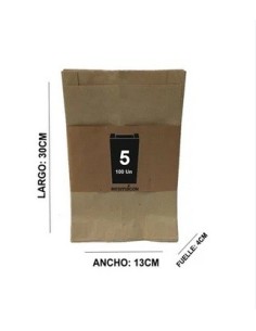 BOLSA KRAFT N.5 x 100 - Codigo: 998125