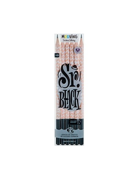 LAPIZ MOOVING NEGRO x 6 - Codigo: 514507