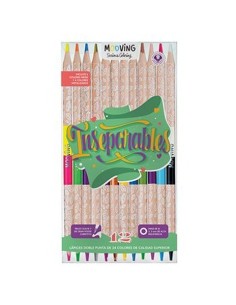 LAPIZ MOOVING BICOLOR x 12 - Codigo: 514511