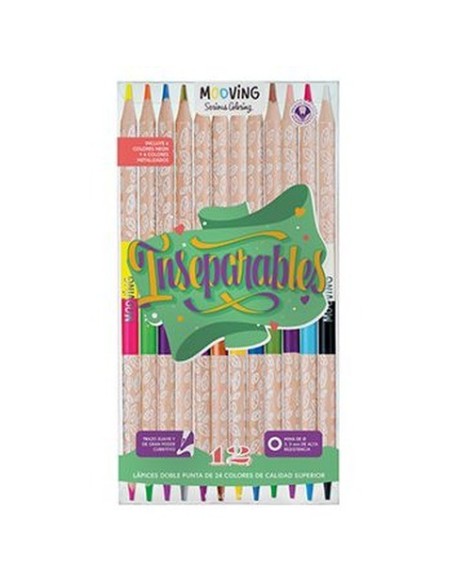 LAPIZ MOOVING BICOLOR x 12 - Codigo: 514511