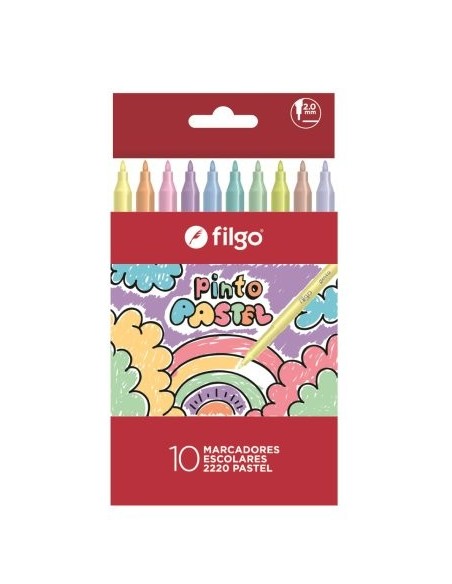 MARCADOR FILGO 2220 x 10 PASTEL - Codigo: 574126
