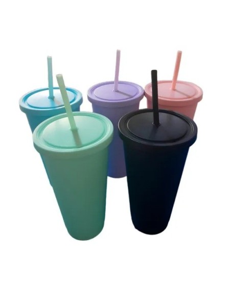 VASO XL TAPA Y SORBETE 750 ML - Codigo: 975750