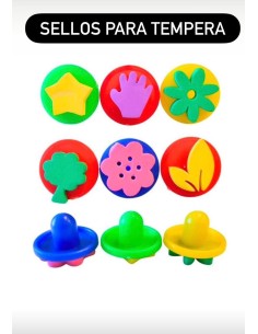 SET ESPONJA SELLOS x 6 - Codigo: 735107