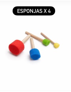 SET ESPONJA TAPONADOR x 4 - Codigo: 735101