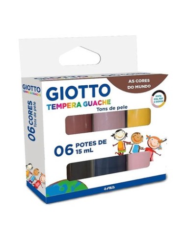 TEMPERA GIOTTO x 6 PIEL  15 ML - Codigo: 927016