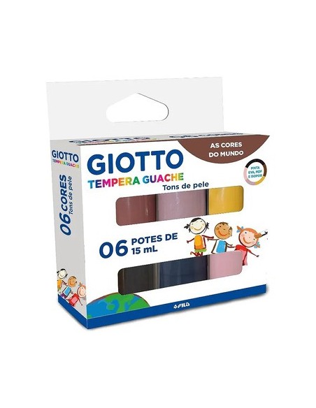TEMPERA GIOTTO x 6 PIEL  15 ML - Codigo: 927016