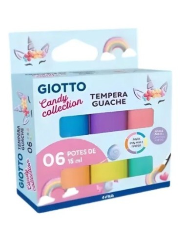 TEMPERA GIOTTO x 6 PASTEL 15 ML - Codigo: 927017