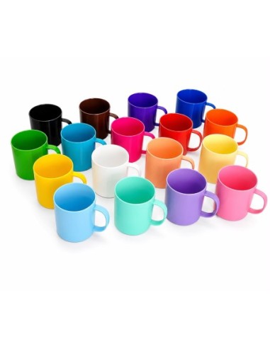 TAZA PLASTICA COLOR 350CC - Codigo: 975185