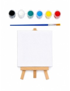 BASTIDOR 10x10 C/ATRIL C/PINTURAS - Codigo: 113100