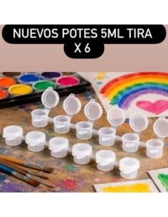 CONTENEDOR 5ML TIRA X 6 POTECITOS - Codigo: 587600