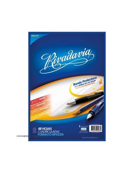 REP RIVADAVIA BANDA X 48 CUAD - Codigo: 826148