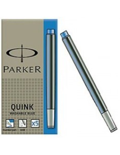 CARTUCHO PARKER AZUL/NEGRO X 5 - Codigo: 182100