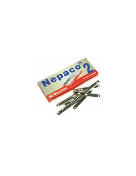 BROCHE NEPACO METAL NRO2 X50 - Codigo: 130302