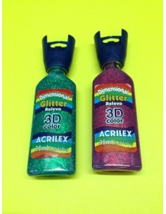 PINT ACRILEX DIMENS. GLITTER - Codigo: 743701