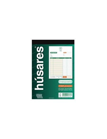 TAL PRESUP HUSARES TRIPL 1613 - Codigo: 911005