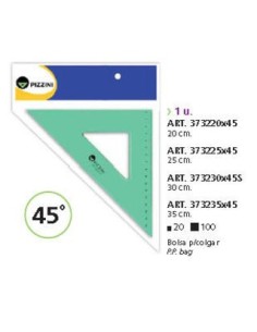 ESCUADRA PIZZINI 35cm 45g 3545 - Codigo: 314035