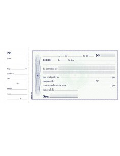 TAL GV RECIBO DE ALQUILER - Codigo: 911011