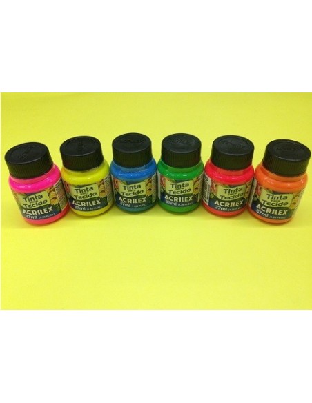 PINT ACRILEX TELA FLUO 37 ML - Codigo: 743133